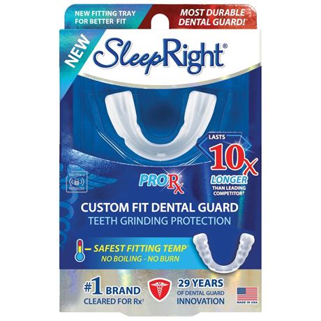 SleepRight ProRx Custom Dental Guard for Nighttime Teeth Grinding, 1