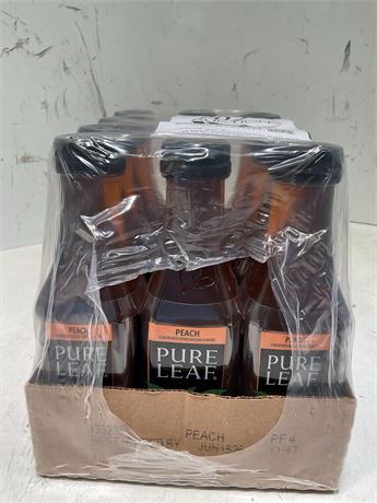 Lipton Pure Leaf Peach Iced Tea, Bottled Tea Drink, 18.5 fl oz, Bottle (12PACK)