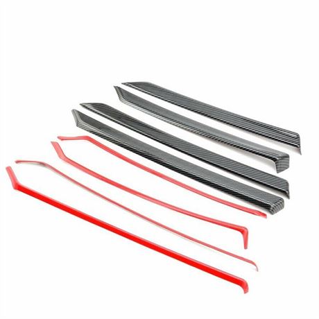 New 4pcs ABS Car Interior Door Trim Decal Cover Decorative Parts for Honda