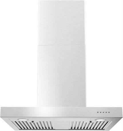 Wall Mount Range Hood 30 Inch 900CFM Vent Hood T Shape with Stainless Steel