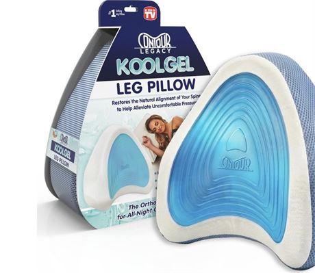 Contour Legacy Cool Leg & Knee Foam Support Pillow for Side Sleepers Soothing