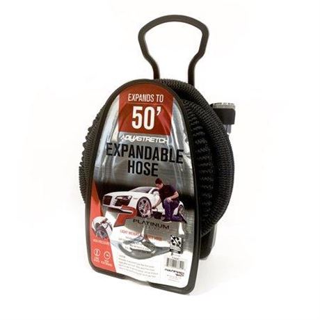 Platinum Series AquaStretch Nylon Expandable Hose & Storage Reel 50   Red/Black