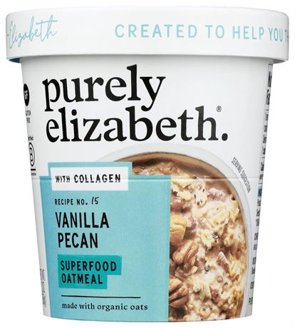 Purely Elizabeth, Oats Vanilla Pecan Collagen Protein, 2 Ounce (2PACK)