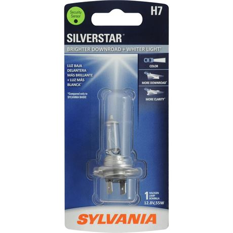 Sylvania H7 SilverStar Auto Halogen Headlight Bulb  Pack of 1.