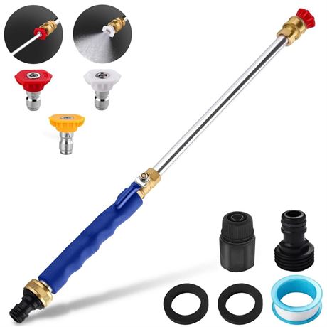 OFFSITE Hydro Jet Power Washer Wand, Jet Nozzle for Garden Hose with 3