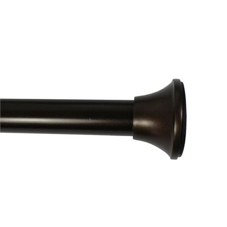 Mainstays 3/4" Oil Rubbed Bronze Adjustable Curtain Tension Rod, 30-52".