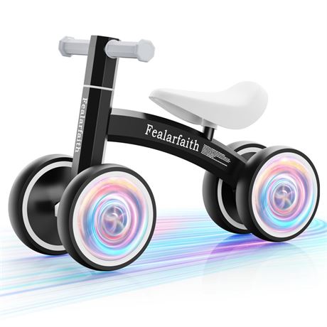 Baby Balance Bike for 1 Year Old Boys Girls, Toddler First Bike with 4 Colorful