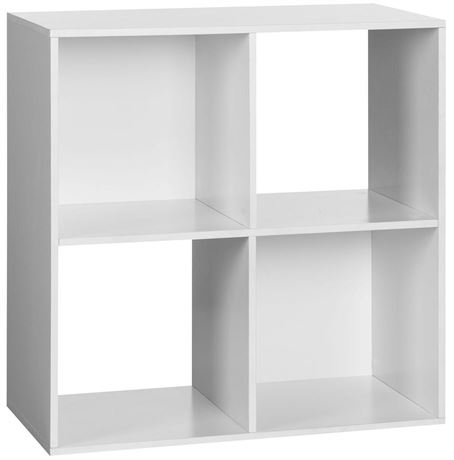 OneSpace 50-41201 4-Cube Organizer, White White 4-Cube