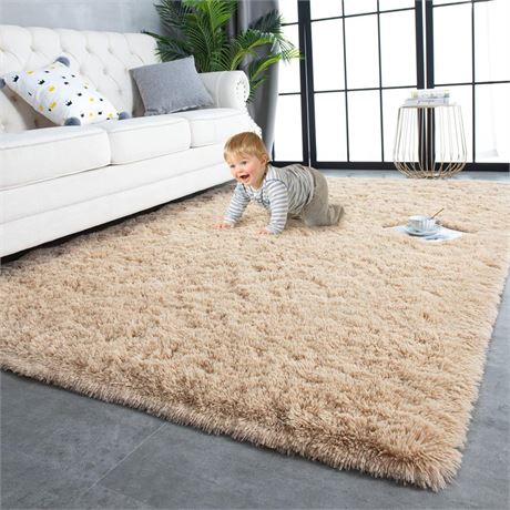 TWINNIS Super Soft Shaggy Rugs Fluffy Carpets 8x10 Feet, Indoor Modern Plush