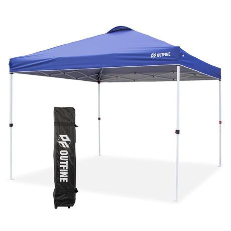 OUTFINE Pop-up Canopy 10x10 Patio Tent Instant Gazebo Canopy with Wheeled