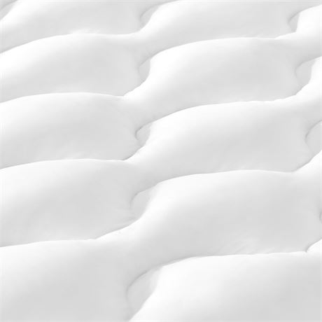 Decroom 4 Inch Memory Foam Mattress Topper Queen Size, Filled with Breathable