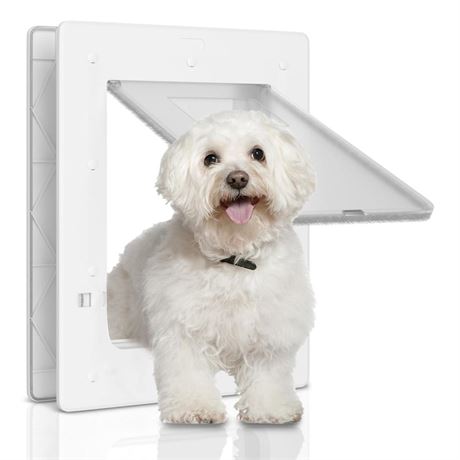 Premium Small Doggie Door, PETOUCH Small Dog Door with Attached Magnets, Doggie