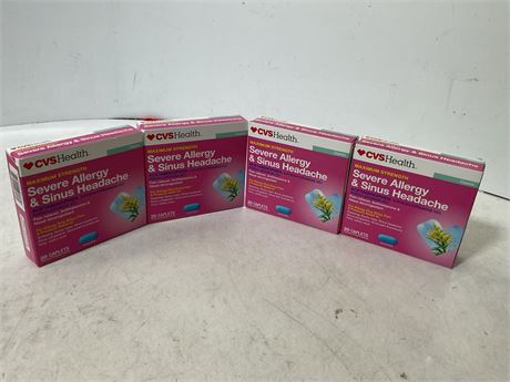 CVS Maximum Strength Severe Allergy & Sinus Headache Acetaminophen Tablets, 20