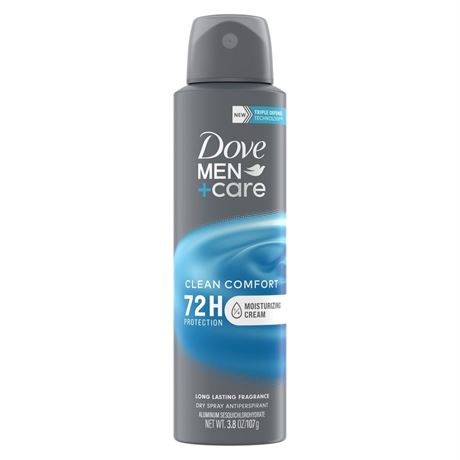 Dove Men + Care Antiperspirant Dry Spray Clean Comfort - 3.8 oz