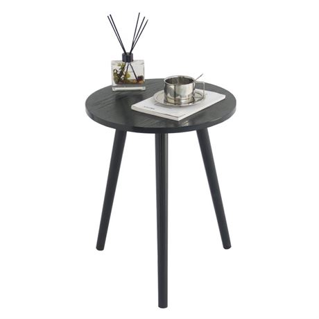 OFFSITE AWASEN Round End Table, Black Side Table Modern Home Decor Small Accent