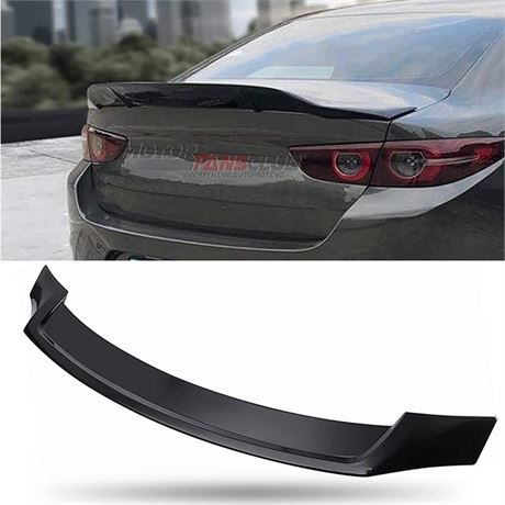 MotorFansClub Rear Spoiler Fit for Mazda 3 Sedan Axela 2014 2015 2016 2017 2018