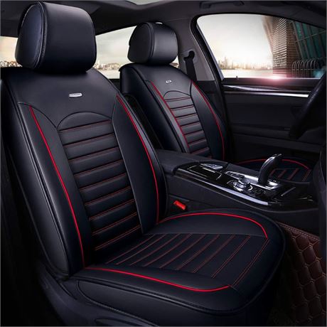 OFFSITE LOCATION otoez Universal Leather Car Seat Covers 5 Seat Full Set Automot