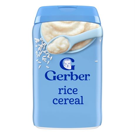 Gerber Stage 1 Baby Food, Baby Rice Cereal, Gerber Cereal For Baby, Infant