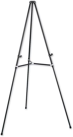 Quartet Easel, Aluminum, Lightweight, Telescoping, 66" Max. Height, Supports 25