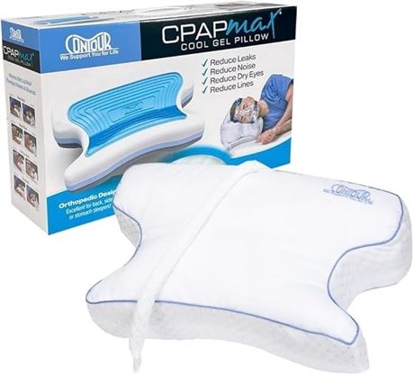 Contour CPAPMax Cool CPAP Comfort Bed Pillow for Side or Back Sleepers -
