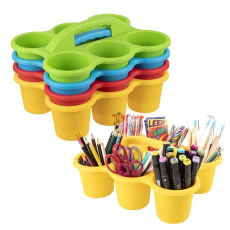 OFFSITE Classroom Caddy,12x9.5x5.1 inches, Assorted Colors, Color Assortment