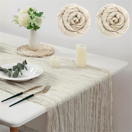 Cheesecloth Table Runner Wedding Table Runner Vintage Gauze Table Runner Boho