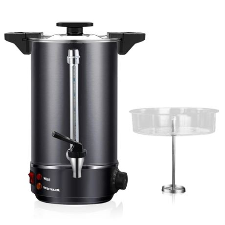 Commercial Coffee Urn 50 cups, 8L Stainless Steel Coffee Dispenser Urn for