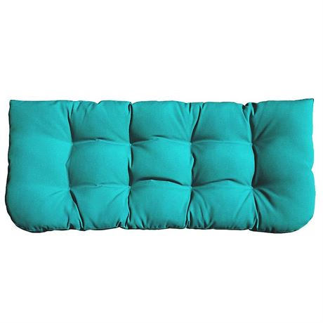 Indoor/Outdoor Tufted Swing Bench Cushions, 44"x19" for Wicker Loveseat Porch