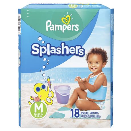 Pampers Diapers Splash S4 Jumbo 6X18EA