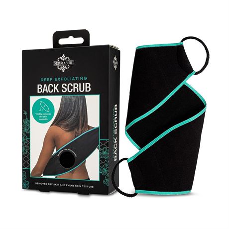 Dermasuri Exfoliating Back Scrubber - Exfoliator Body Scrub for Women & Men (1