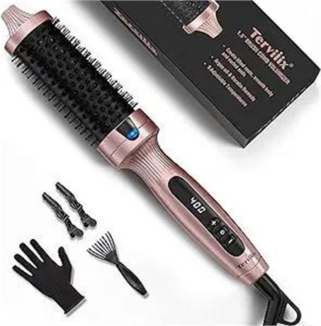 Calista Triangl Pro Heated Detailer Brush, Smoothing, Anti-Frizz Professional