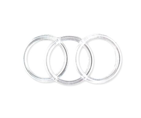 3 inch Clear Plastic Acrylic Craft Rings 5/16 inch Thick 12 Pieces