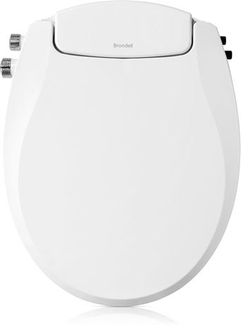 Brondell Bidet Toilet Seat Non-Electric Swash Seat, Fits Round Toilets, White –