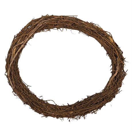 Rustic 16-Inch Highly Fragrant Cinnamon Wreath with Natural Heather Sprigs –