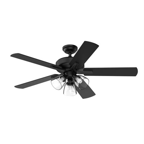 Better Homes & Gardens Bennett Collection 52'' Black Ceiling Fan with LED
