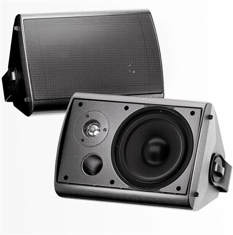 6.5 Inch Outdoor Speakers Waterproof Wired 400W Wall Mount Speakers Passive,