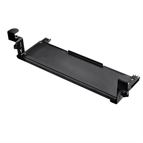 Keyboard Tray Under Desk, Ergonomic Desk Computer Keyboard Stand with Sturdy C