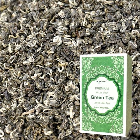 SANRAN Green Tea Loose Leaf Bi Luo Chun, 9.88oz Bi Luo Chun 9.88oz