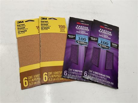 OFFSITE 2-packs, Pro Grade Precision 3.7 in. X 11 in. Medium 100-Grit Sheet