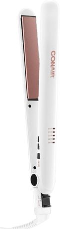 OFFSITE Conair Double Ceramic Flat Iron, 1-inch White 1-Inch