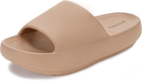 BRONAX Arch Support Slides for Women and Mens | Cushioned Thick Sole Pain
