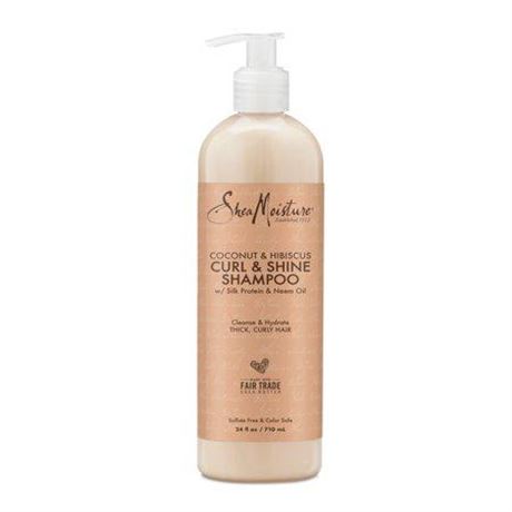 SheaMoisture Curl and Shine Daily Shampoo  Coconut and Hibiscus  24 Fl Oz