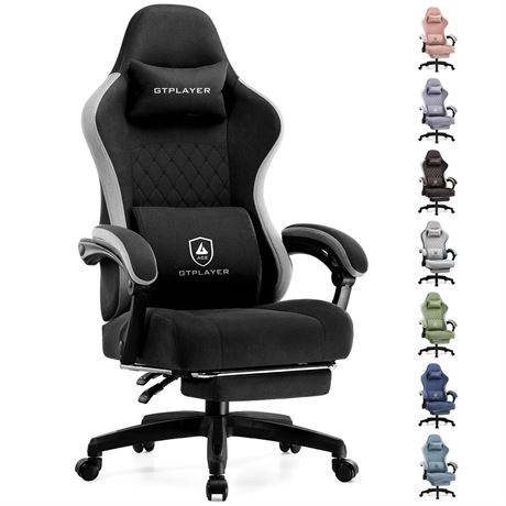 GTPLAYER Gaming Chair, Computer Office Chair with Pocket Spring Cushion,