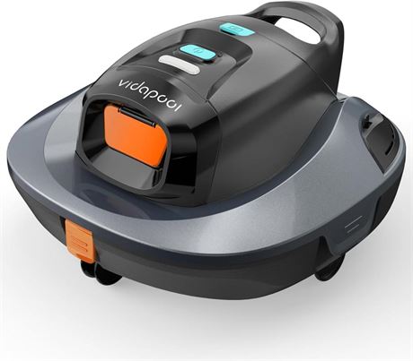 Cordless Robotic Pool Vacuum Cleaner,Portable Swimming Pool Vacuum Self-Parking