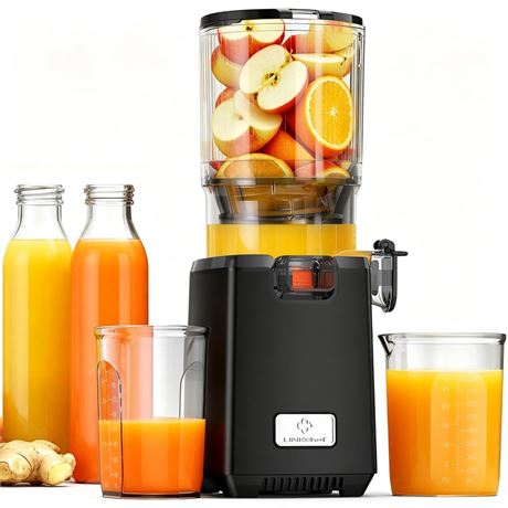 LINKChef Cold Press Juicer – 250W Juicer Machines, 5.12" Large Feed Chute for
