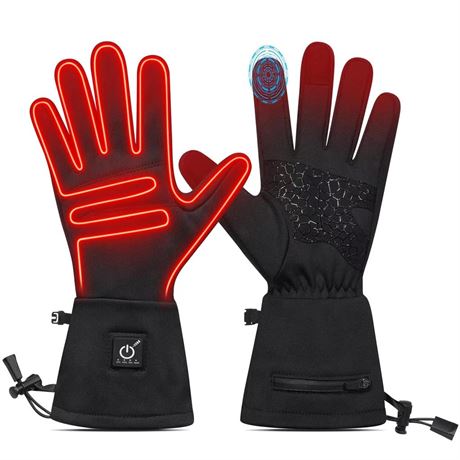 Heated Glove Liners for Mens Women - Rechargeable Electric Heated Gloves Winter