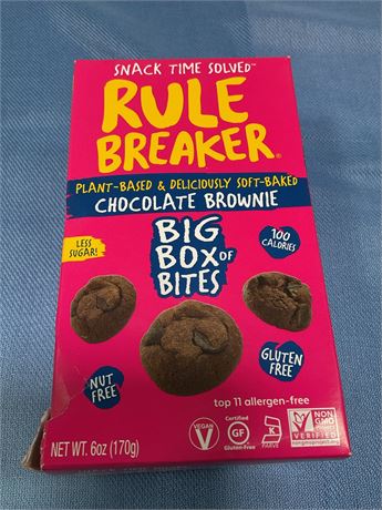 SNACK TIME SOLVED - Rule breaker chocolate brownie 6oz (170g)