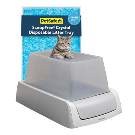 PetSafe ScoopFree Crystal Pro Legacy Top-Entry Self-Cleaning Cat Litter Box,
