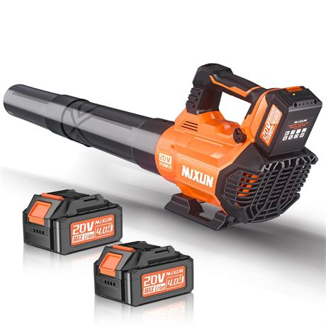Cordless Leaf Blower - 580CFM/160MPH Electric Blower with 2 x 4.0Ah Batteries,