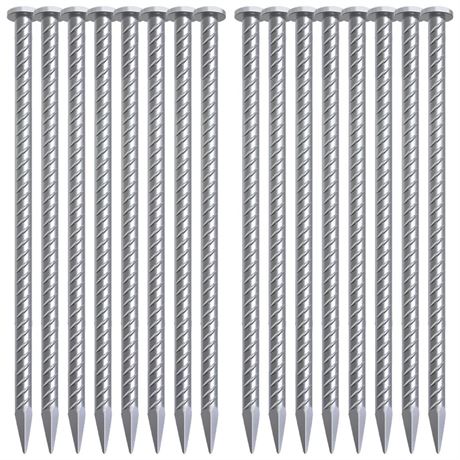 VVOKGO Rebar Stake 12 Inches Long 1/2 Inch Thickness Galvanized Cement Stakes